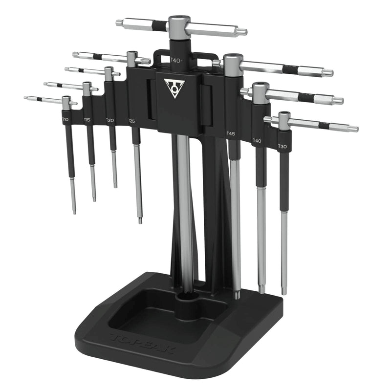 Topeak Unisex Speed Wrench 8pcs T-Torx Tool Set, Silver, 8 Teile EU