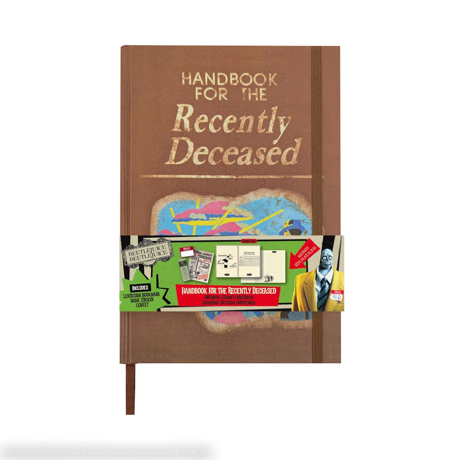 Cinereplicas Beetlejuice - Handbook for the Recently Deceased - Hardcover Notebook - 160p - Official License