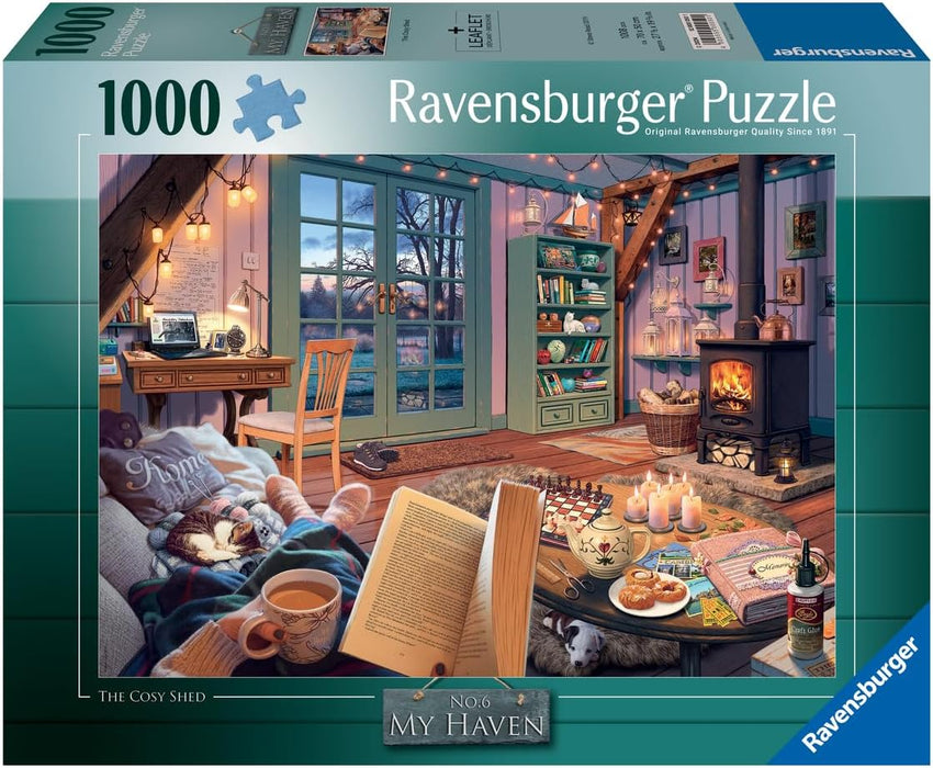 Ravensburger- Serie Cozy Rompecabezas, Multicolor, 27 x 20 in (12000050