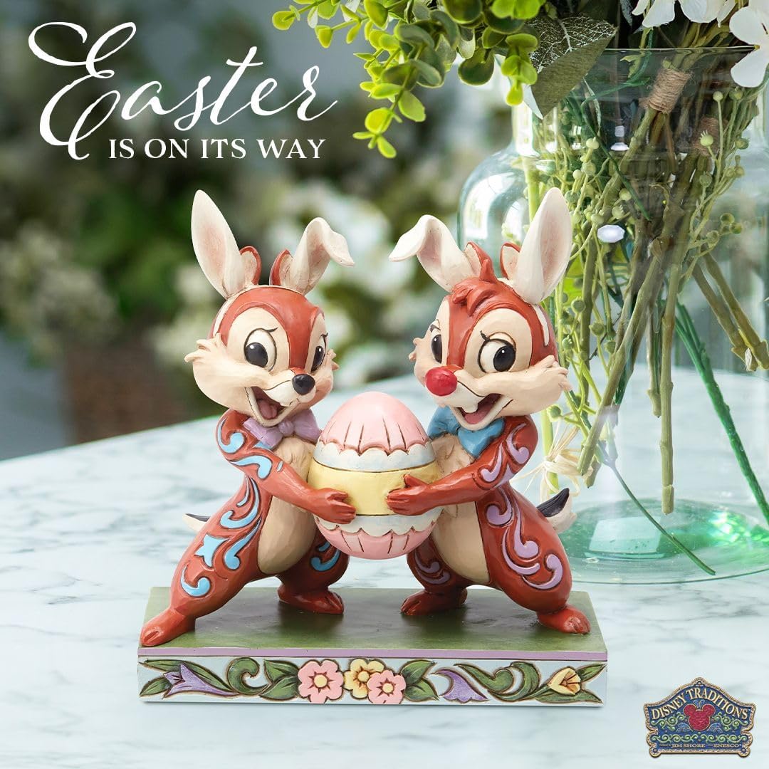 Enesco Jim Shore Chip 'n Dale - Statuetta pasquale