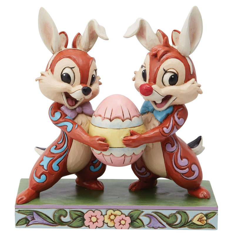 Enesco Jim Shore Chip 'n Dale - Statuetta pasquale