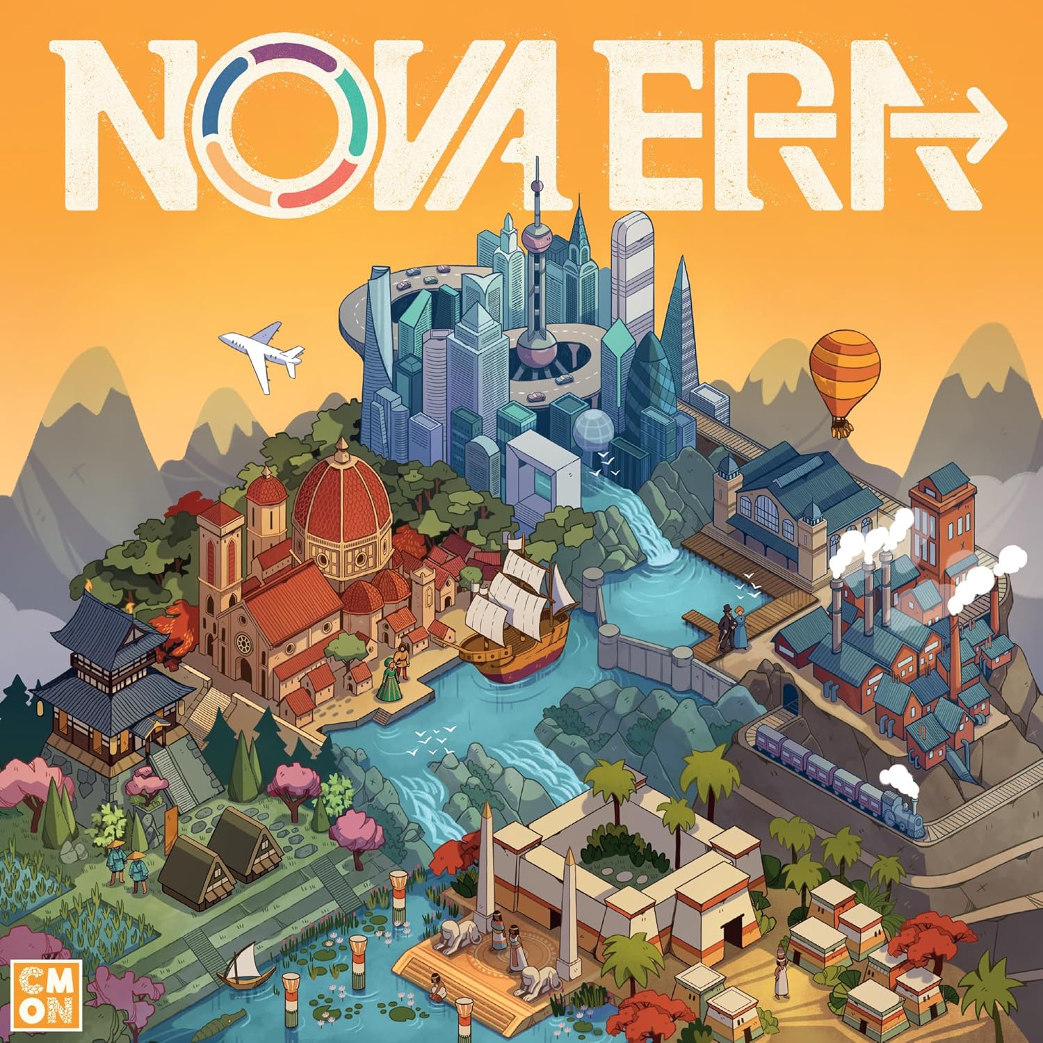 CMON | Nova Era | Board Game | Ages 12+ | 2-4 Players | 60+ Minutes Playing Time