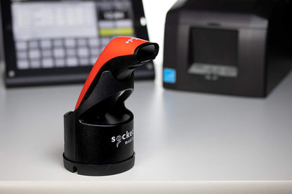 SocketScan S700, Linear Barcode Scanner, Red & Black Charging Dock