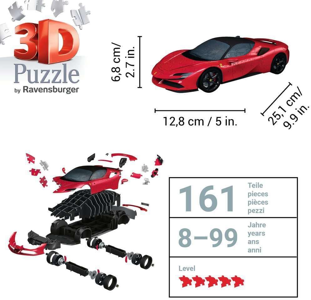 Ravensburger - 3D Puzzel Ferrari SF 90 Stradale 108st.