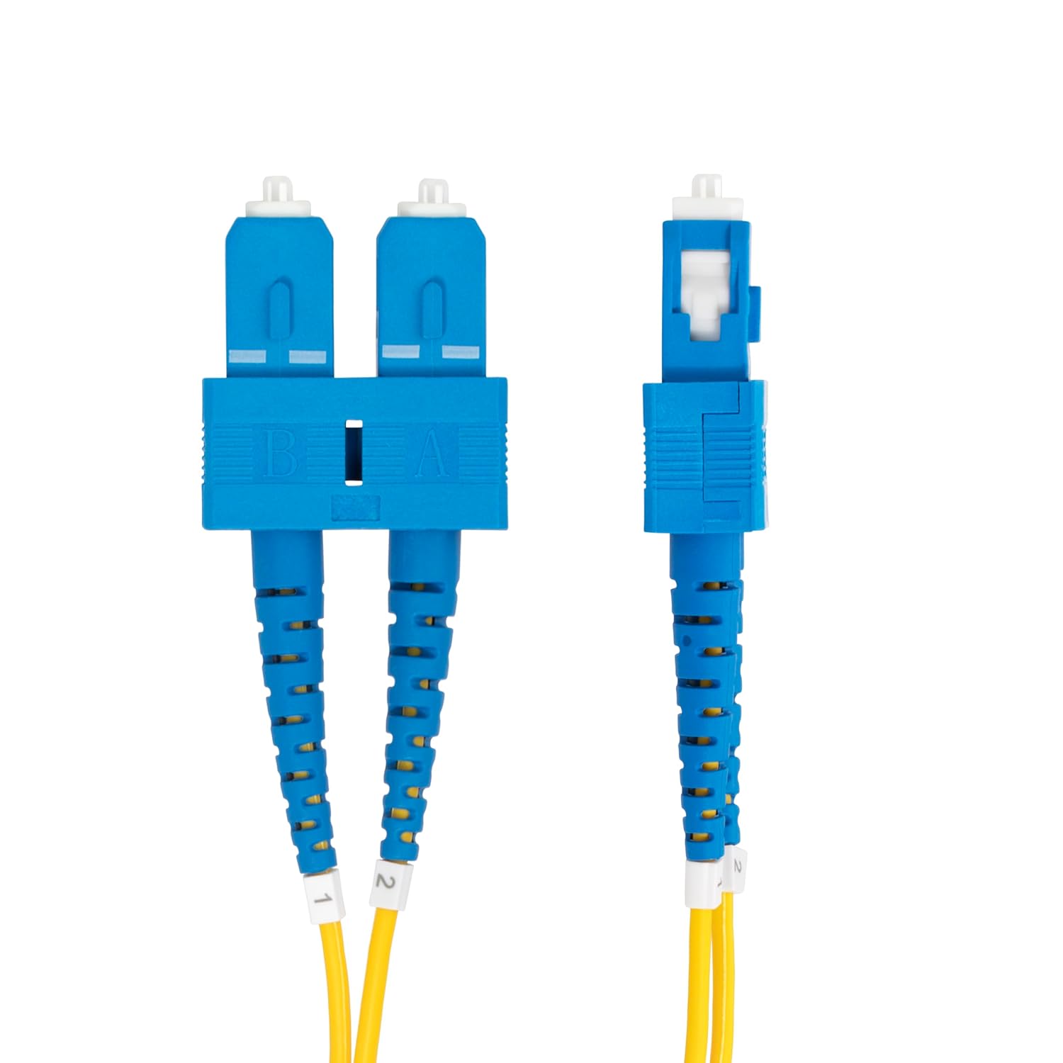 StarTech.com Cable de Fibra Óptica Dúplex SC a SC (UPC) OS2 Monomodo de 1m - 9/125µm - 40G/100G - Cable LSZH