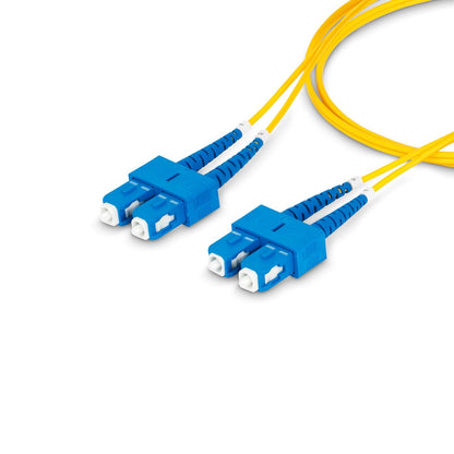 StarTech.com Cable de Fibra Óptica Dúplex SC a SC (UPC) OS2 Monomodo de 1m - 9/125µm - 40G/100G - Cable LSZH