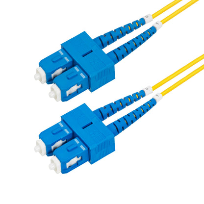 StarTech.com Cable de Fibra Óptica Dúplex SC a SC (UPC) OS2 Monomodo de 1m - 9/125µm - 40G/100G - Cable LSZH