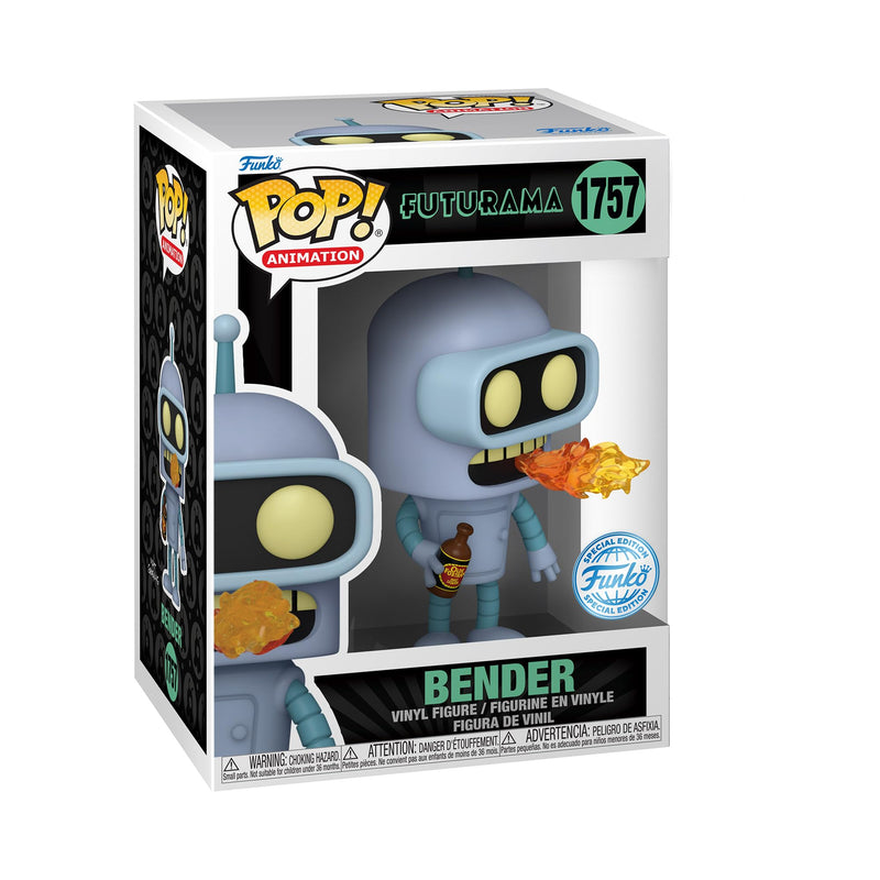 Funko POP! TV: Futurama - Bender - 1/6 Quote Für Seltene Chase-Variante - Leuchtet Im Dunkeln - Vinyl-Sammelfigur - Geschenkidee - Offizielle Handelswaren - Spielzeug Für Kinder und Erwachsene