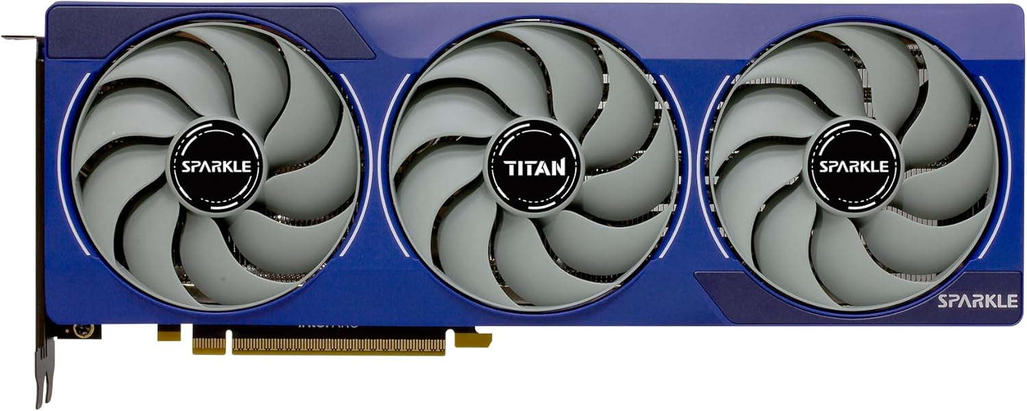 Sparkle Intel Arc B580 Titan OC, 12GB GDDR6, Torn Cooling 2.0, Axial Fan, Breathing Light, Metal Backplate, SB580T-12GOC