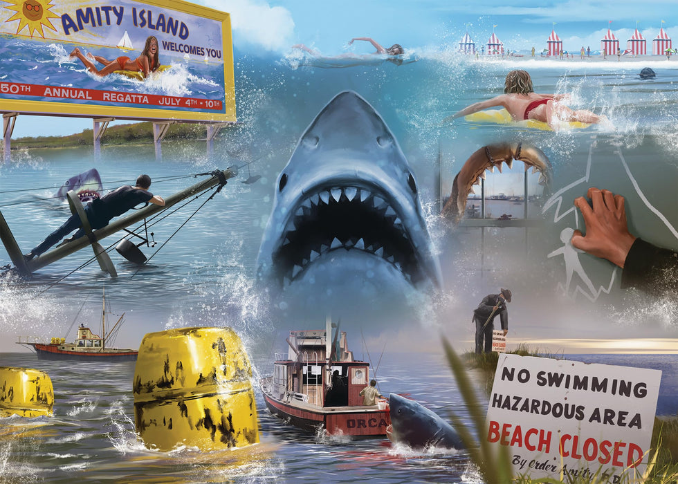 Ravensburger Puzzle 12000277 - Jaws - 1000 Teile Puzzle für Erwachsene und Kinder ab 14 Jahren