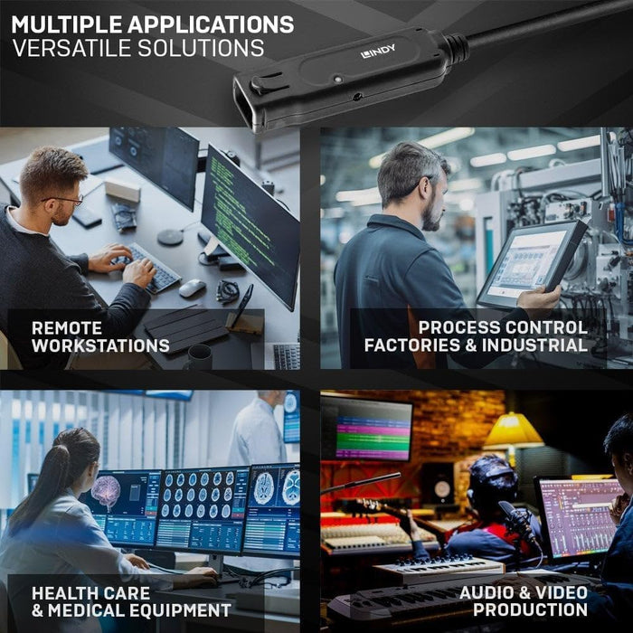 LINDY 43405 Cable alargador Active Pro USB 3.2 (10 Gb/s C/C, 5 m