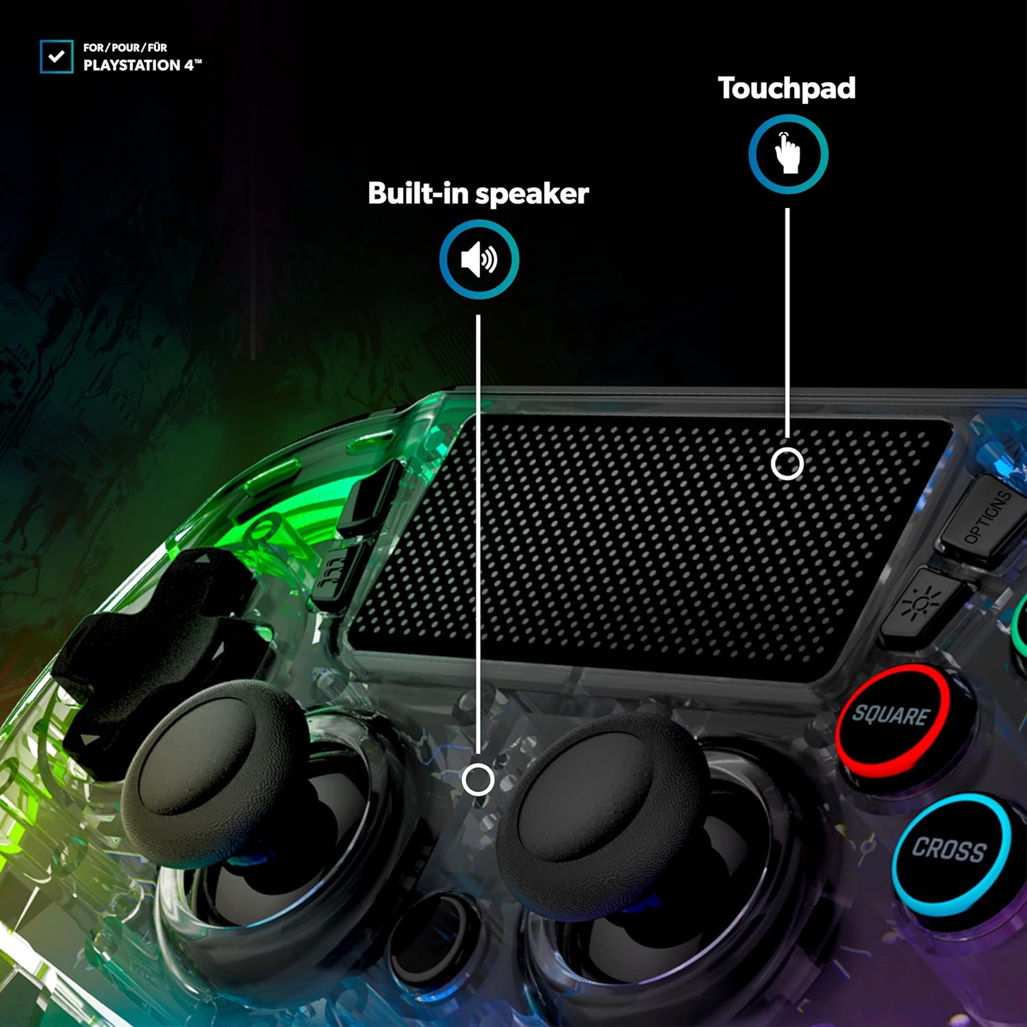 Snakebyte Gamepad RGB 4™ (PS4/PS3