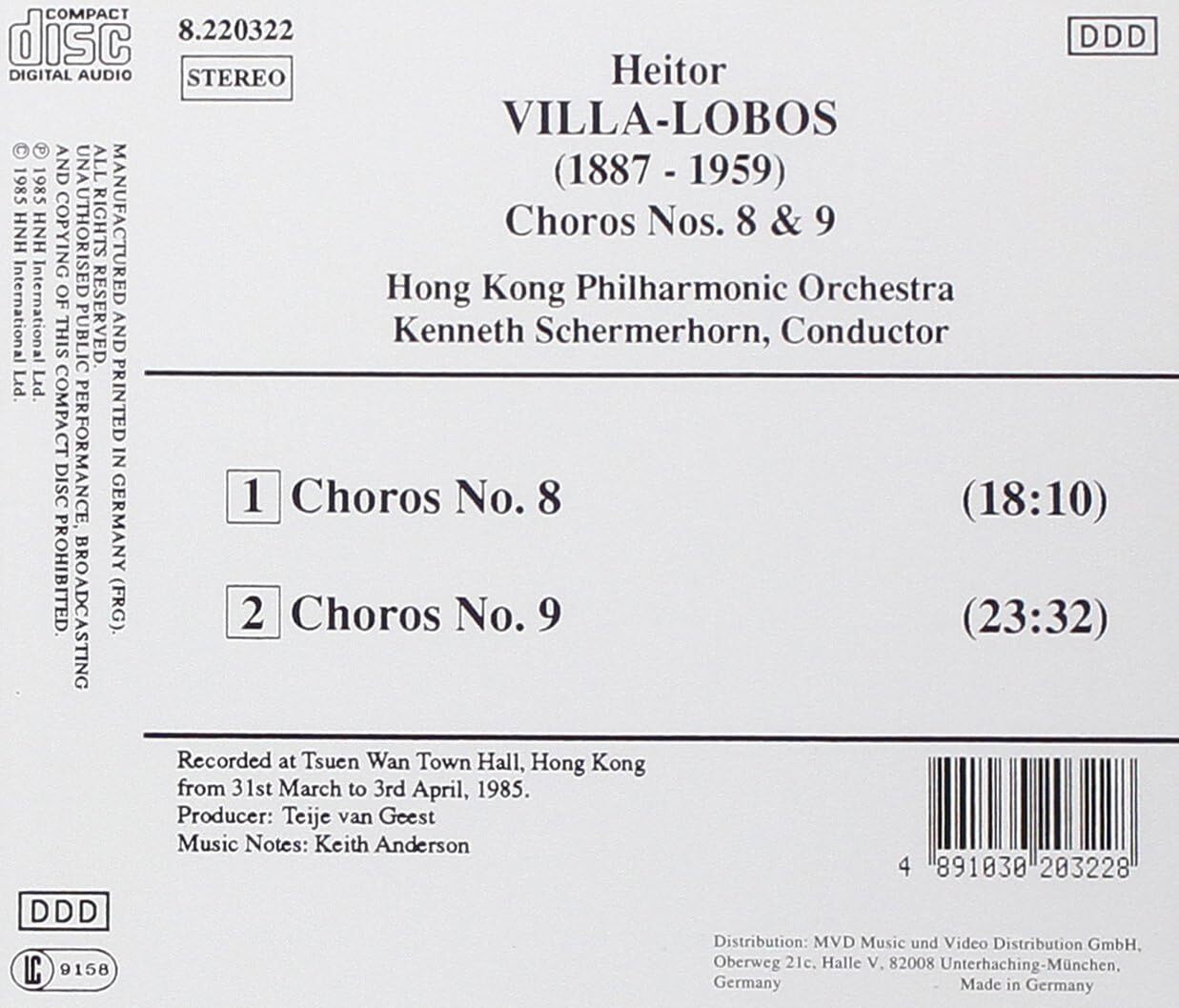 Heitor Villa-Lobos: Choros Nos. 8 & 9