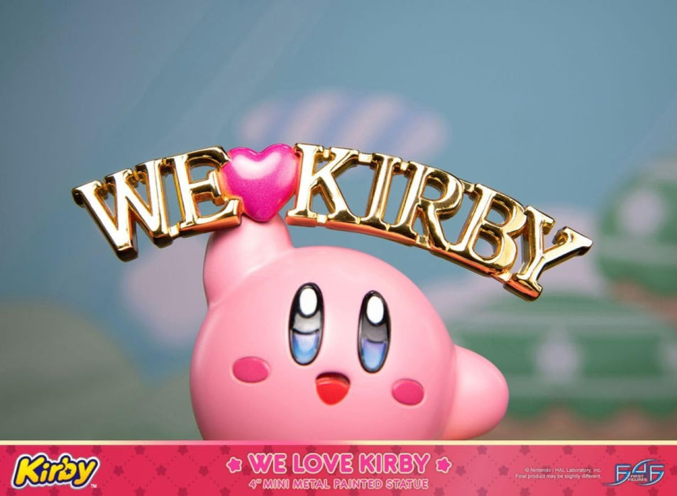 First 4 Figures Kirby statuette DieCast We Love Kirby 10 cm