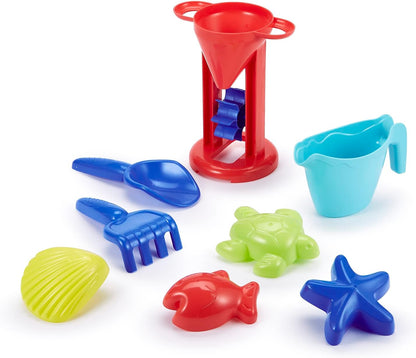 Jouets Ecoiffier - Speelgoed ECOIFFIER-513 emmer, gevuld, transparant, 21 cm, dolfijndecoratie, strandspel voor kinderen, vanaf 18 maanden, garantie van herkomst, 513