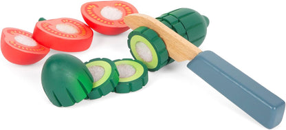 Small Foot - Small Foot - Houten Speelgoed Eten Salade Speelset 11dlg.