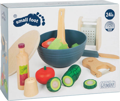 Small Foot - Small Foot - Houten Speelgoed Eten Salade Speelset 11dlg.