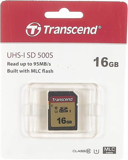 Transcend 500S - Flash Memory Card - 16 Gb - Uhs-I U1 / Class10 - Sdhc Uhs-I