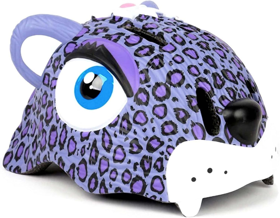 Crazy Safety - Leopard Bicycle Helmet - Purple (100301-02-01)