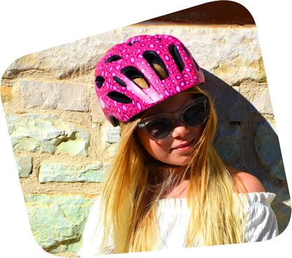 Kinderfietshelm Met USB-lamp - Maat van kind tot tiener | Afmetingen 54-58 | Prachtige Fietshelm Voor Jongens & Meisjes | Oplaadbaar Ingebouwd LED-licht | Reflecterende Bandjes