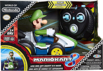 Nintendo Mario Kart 8 Luigi Mini Anti-Gravity RC Racer 2.4Ghz, with full function steering create 360 spins, whiles and drift! - Up to 100 ft. Range - For Kids ages 4+