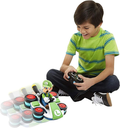 Nintendo Mario Kart 8 Luigi Mini Anti-Gravity RC Racer 2.4Ghz, with full function steering create 360 spins, whiles and drift! - Up to 100 ft. Range - For Kids ages 4+