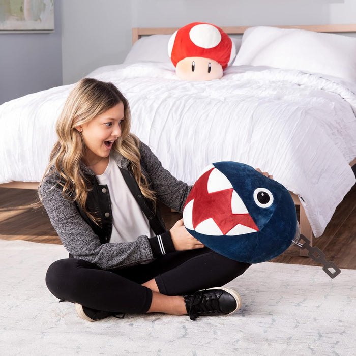Club Mocchi Mocchi Super Mario Chain Chomp Mega 15-Inch Plush