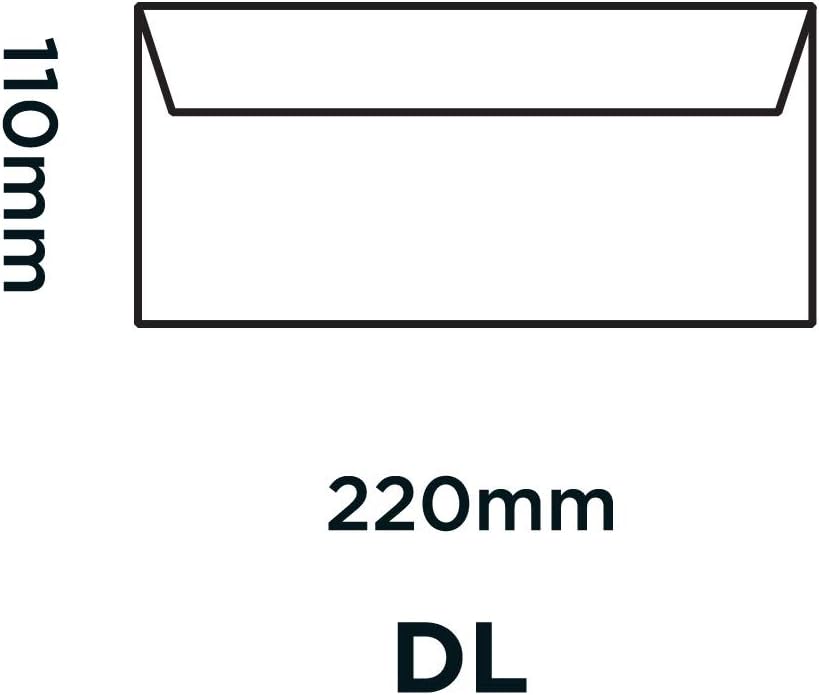 Blake Purely Everyday DL 110 x 220 mm 100 gsm Peel & Seal Wallet Envelopes (23882/250 ) White - Pack of 250