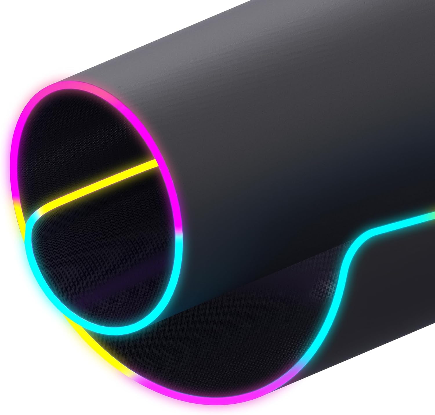 STEALTH LED Light-Up XL Gaming Mat Compatible with PC and Consoles - No-slip, Durable, Comfortable Gaming With up to 13 RGB Lighting Effects