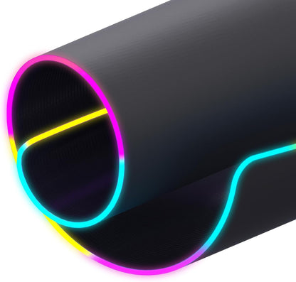 STEALTH LED Light-Up XL Gaming Mat Compatible with PC and Consoles - No-slip, Durable, Comfortable Gaming With up to 13 RGB Lighting Effects