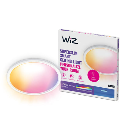 WiZ Colour Smart Connected Superslim Ceiling LED Light 22 Watts  for Indoor Home Lighting, Bedroom, Livingroom, Diningroom