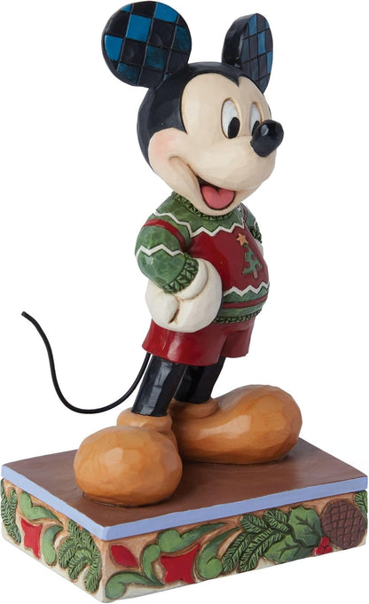 Enesco Statuina natalizia Topolino Mickey Mouse "Jim Shore" 8x5xH14 cm
