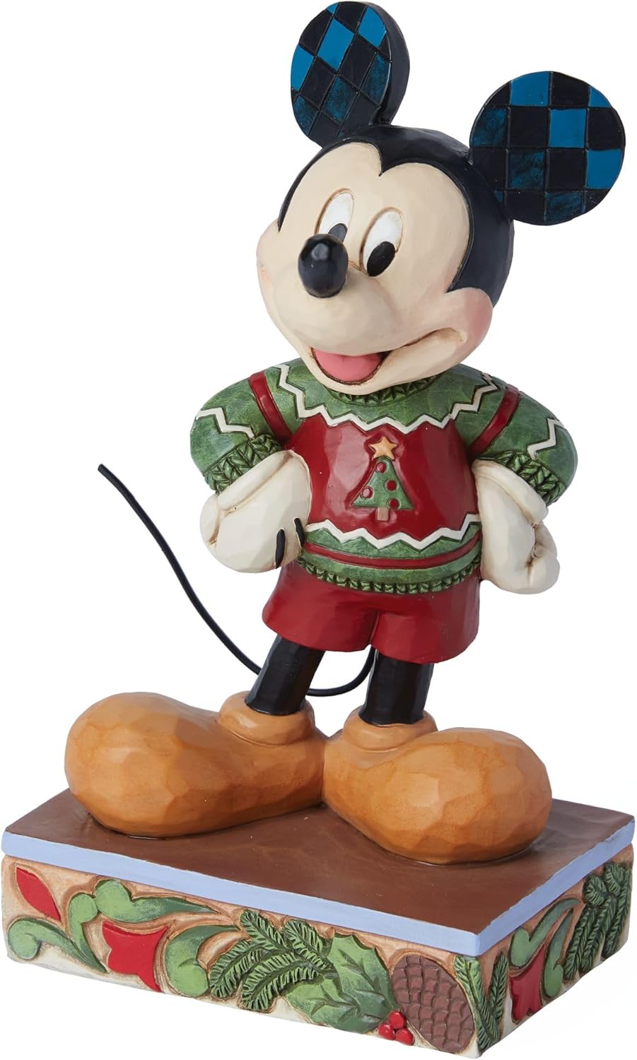 Enesco Statuina natalizia Topolino Mickey Mouse "Jim Shore" 8x5xH14 cm