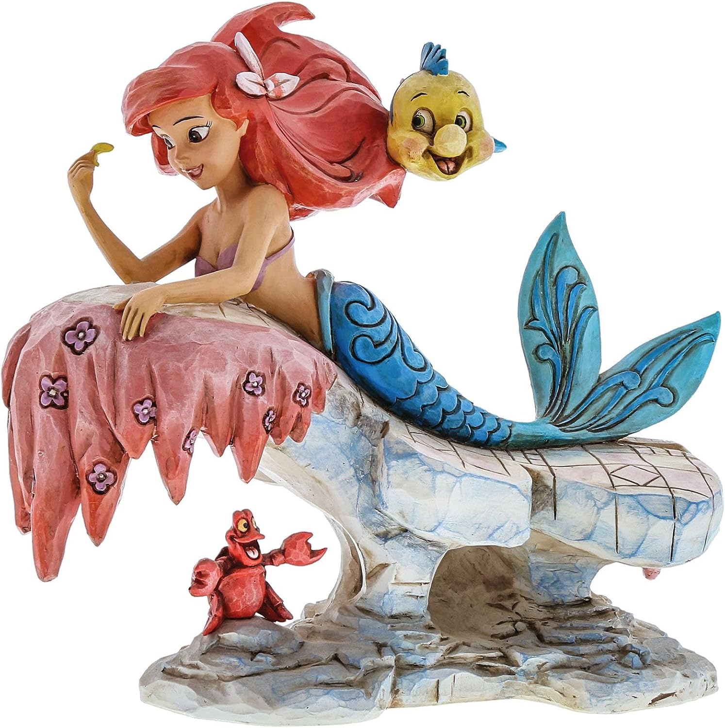 Enesco 4037501 Statuetta, Resina, Multicolore, 0.55 cm Ariel che sogna sotto il mare