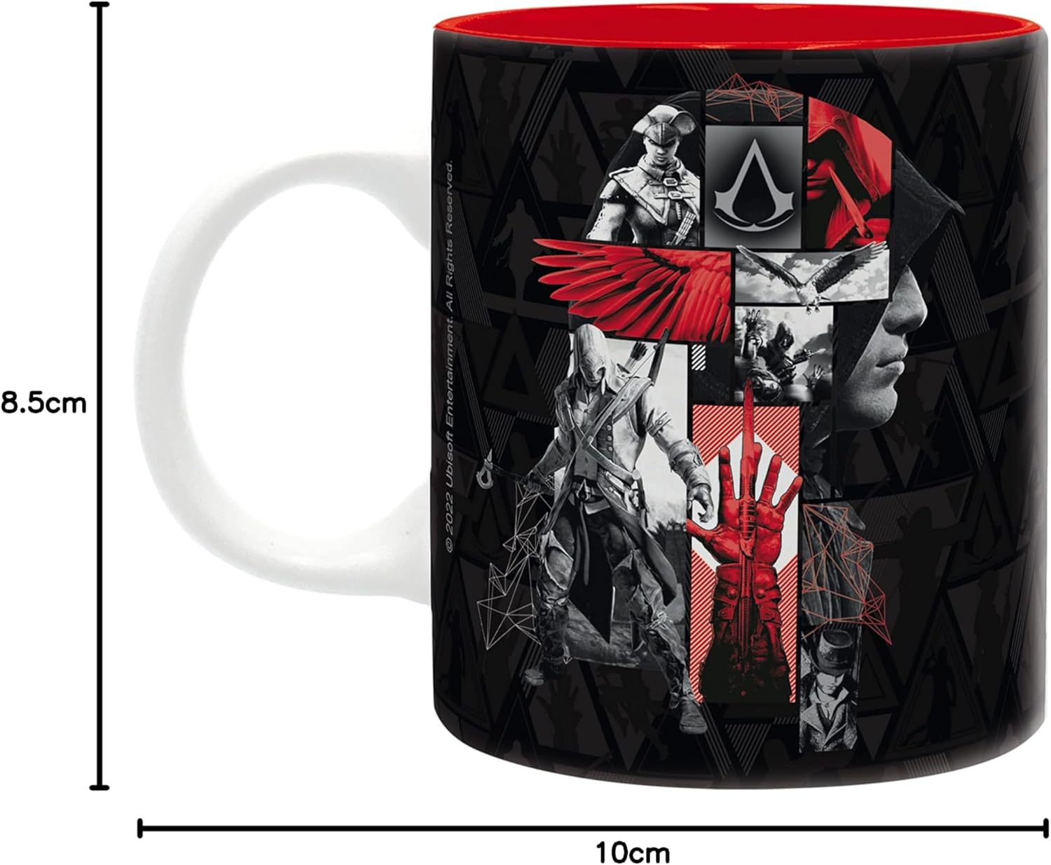 ABYSTYLE - ASSASSIN'S CREED Mug Crest noir & rouge