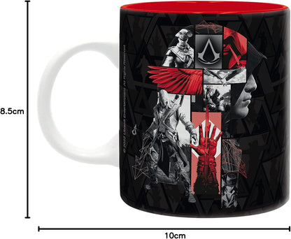 ABYSTYLE - ASSASSIN'S CREED Mug Crest noir & rouge