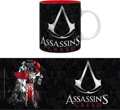 ABYSTYLE - ASSASSIN'S CREED Mug Crest noir & rouge