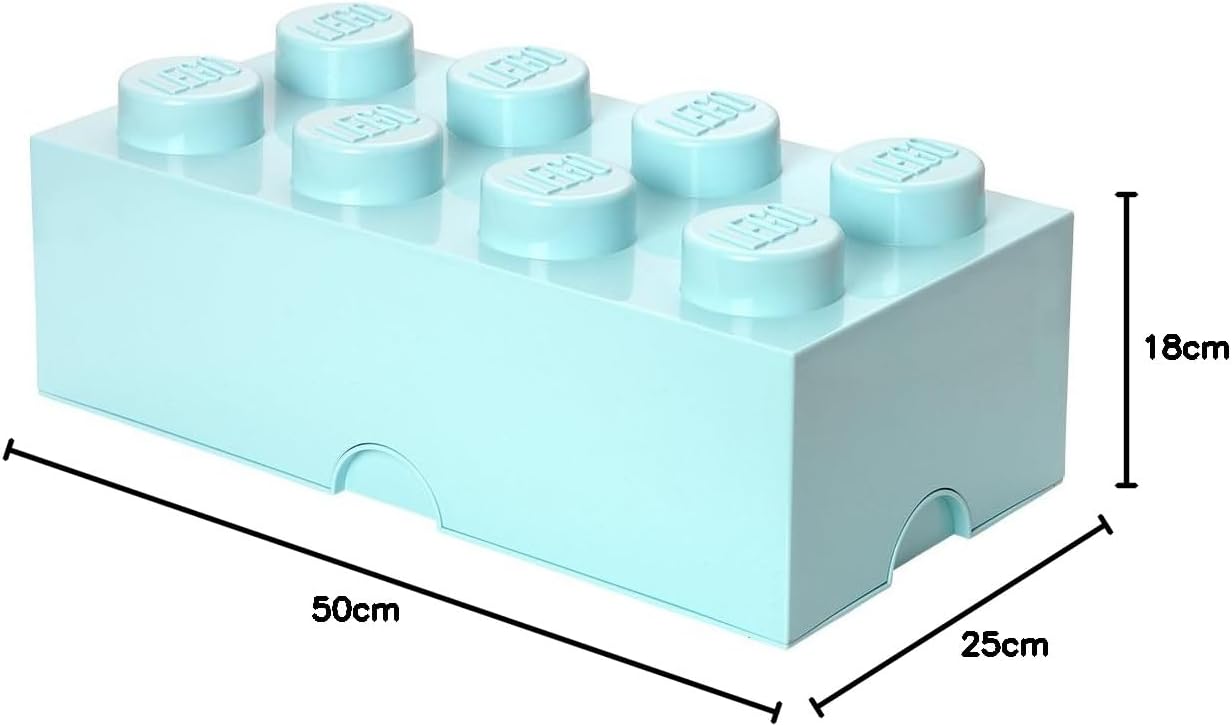 LEGO - Scatola stoccaggio, Azzuro (Aqua/Mint),
