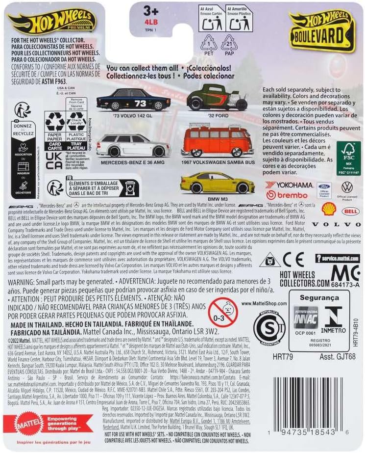 Mattel Hot Wheels - Premier Boulevard - 73 Volvo 142 GL /Speelgoed