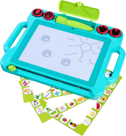 Simba 106334629038 - Art & Fun Stampy Tekenbord met Sound Pen - Art & Fun Tekenbord Speelgoed Speelgoed met Vier Dierstempels en Pen met Geluid, Afmetingen: 41x29 cm, Vanaf 3 jaar
