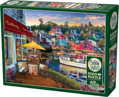 Cobble Hill 1000 Piece Puzzle Harbor Gallery-Sample Poster Included