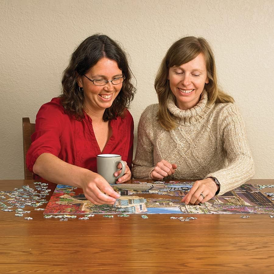 Cobble Hill 1000 Piece Puzzle French Village-Sample Poster Included