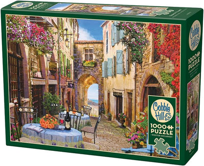 Cobble Hill 1000 Piece Puzzle French Village-Sample Poster Included