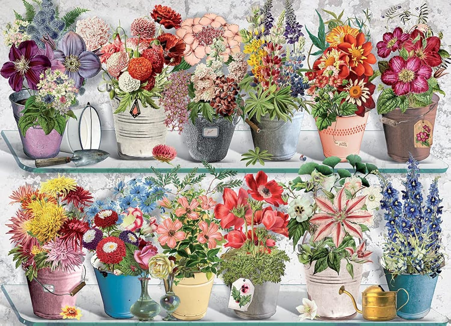 Cobble Hill 1000 Piece Puzzle Beaucoup Bouquet-Sample Poster Included
