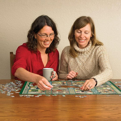Cobble Hill 1000 Piece Puzzle Jardiniere: A Gardener's Calendar-Sample Poster Included