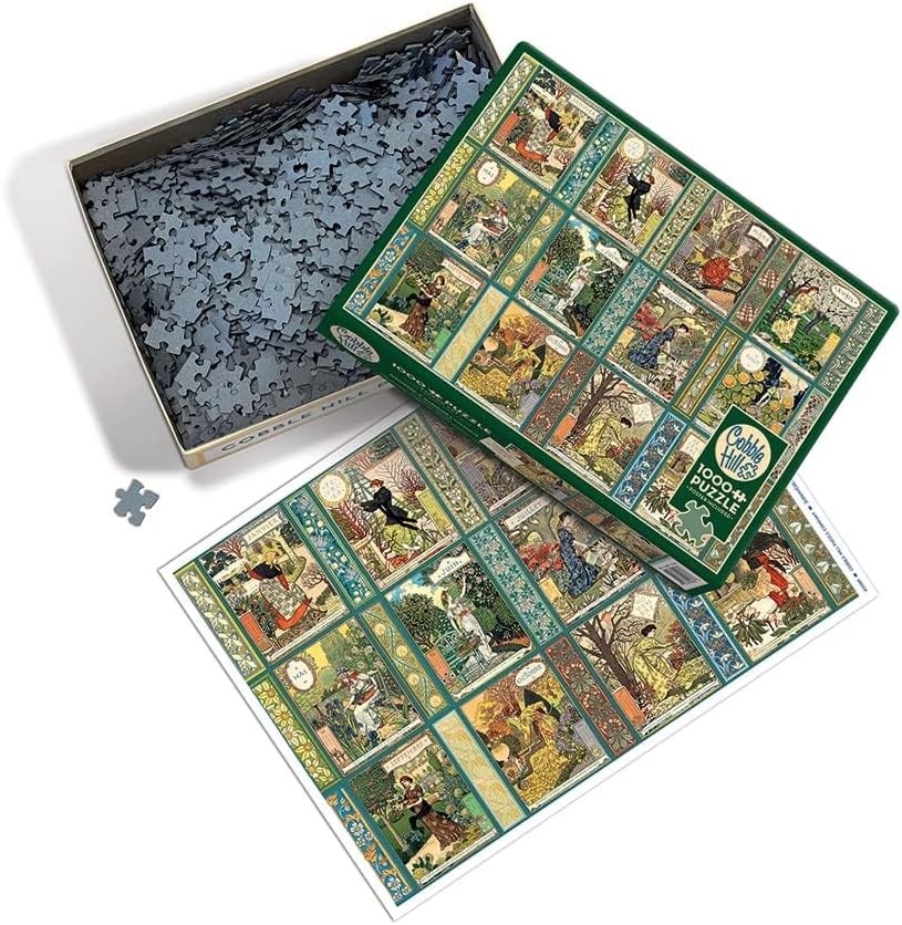 Cobble Hill 1000 Piece Puzzle Jardiniere: A Gardener's Calendar-Sample Poster Included