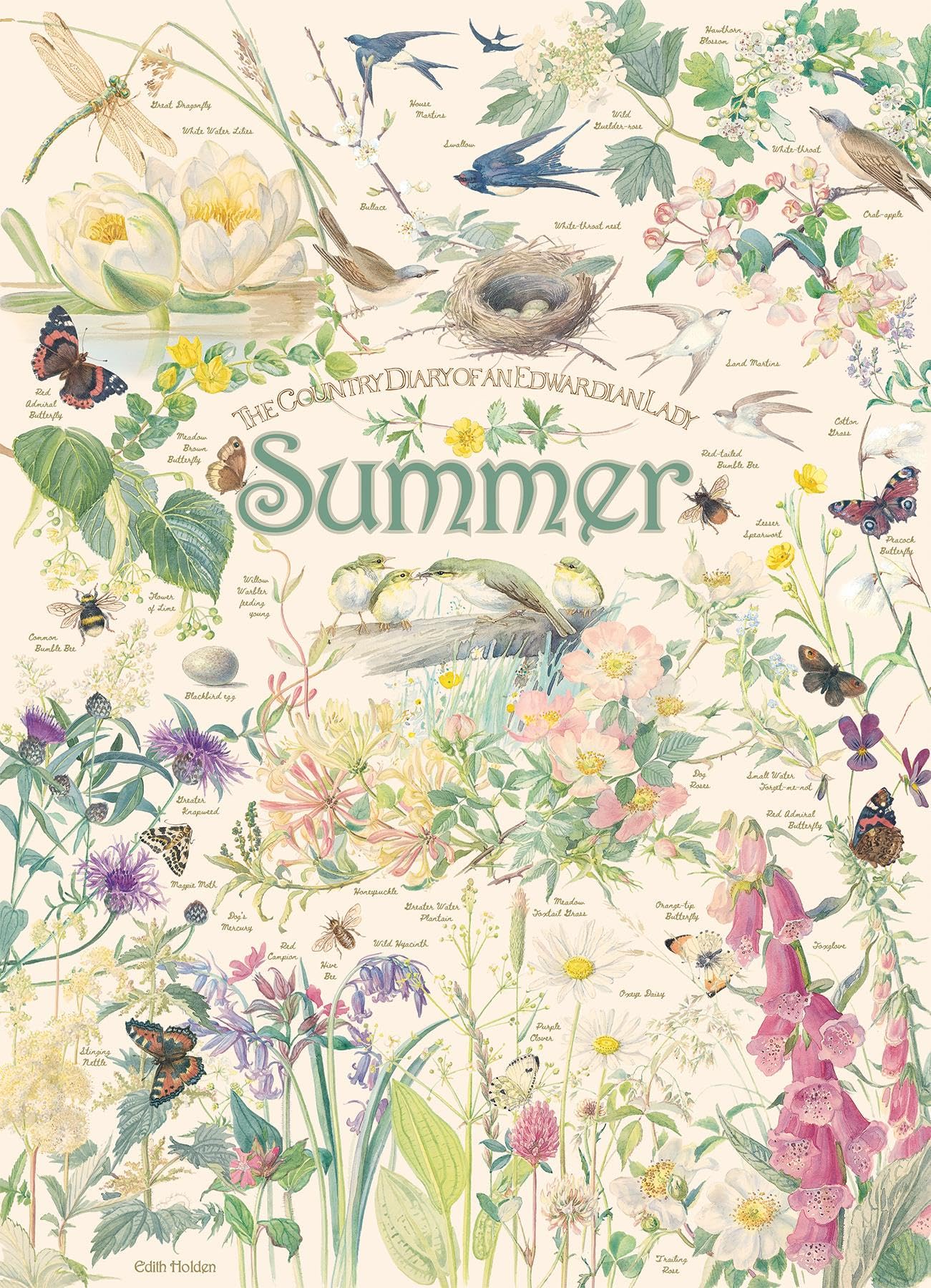 Cobble Hill 1000 Piece Puzzle Country Diary: Summer-Sample Poster Included
