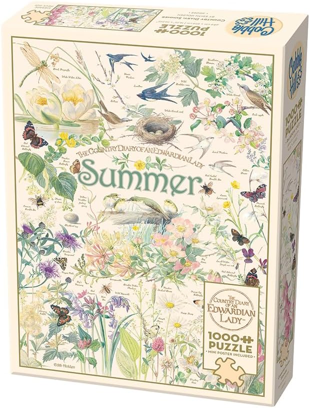 Cobble Hill 1000 Piece Puzzle Country Diary: Summer-Sample Poster Included