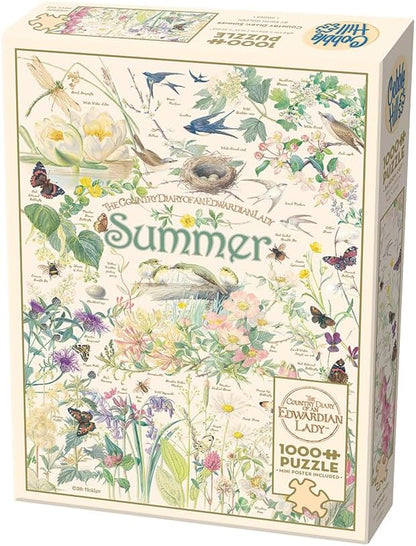 Cobble Hill 1000 Piece Puzzle Country Diary: Summer-Sample Poster Included