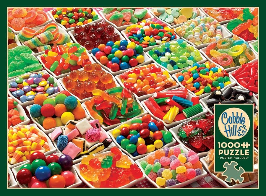 Cobble Hill 1000 Piece Puzzle Sugar Overload-Sample Poster Included